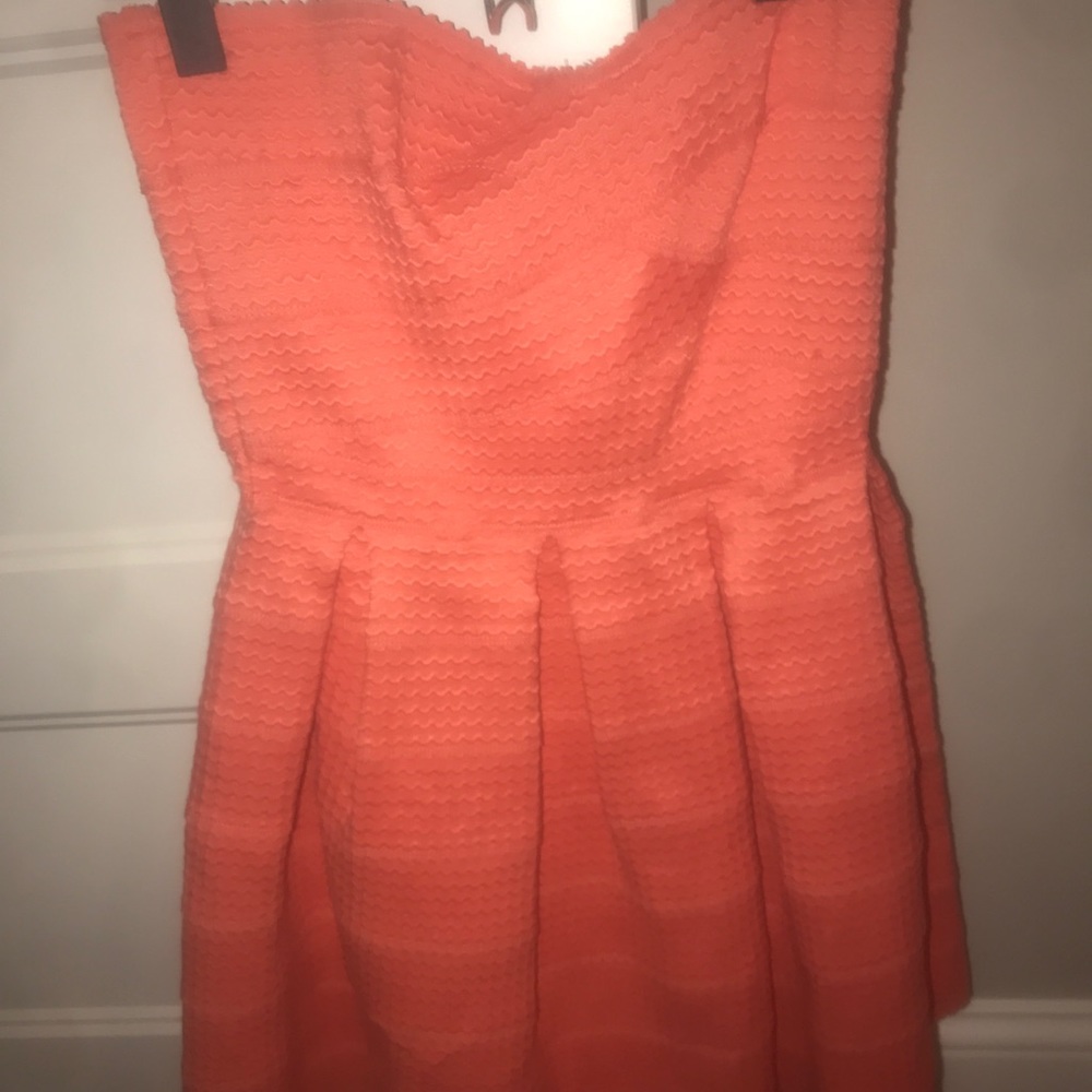 Coral flare dress!